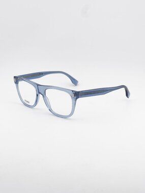 Fendi FE50070I 090 Eyeglasses Blue 54mm Square Frame